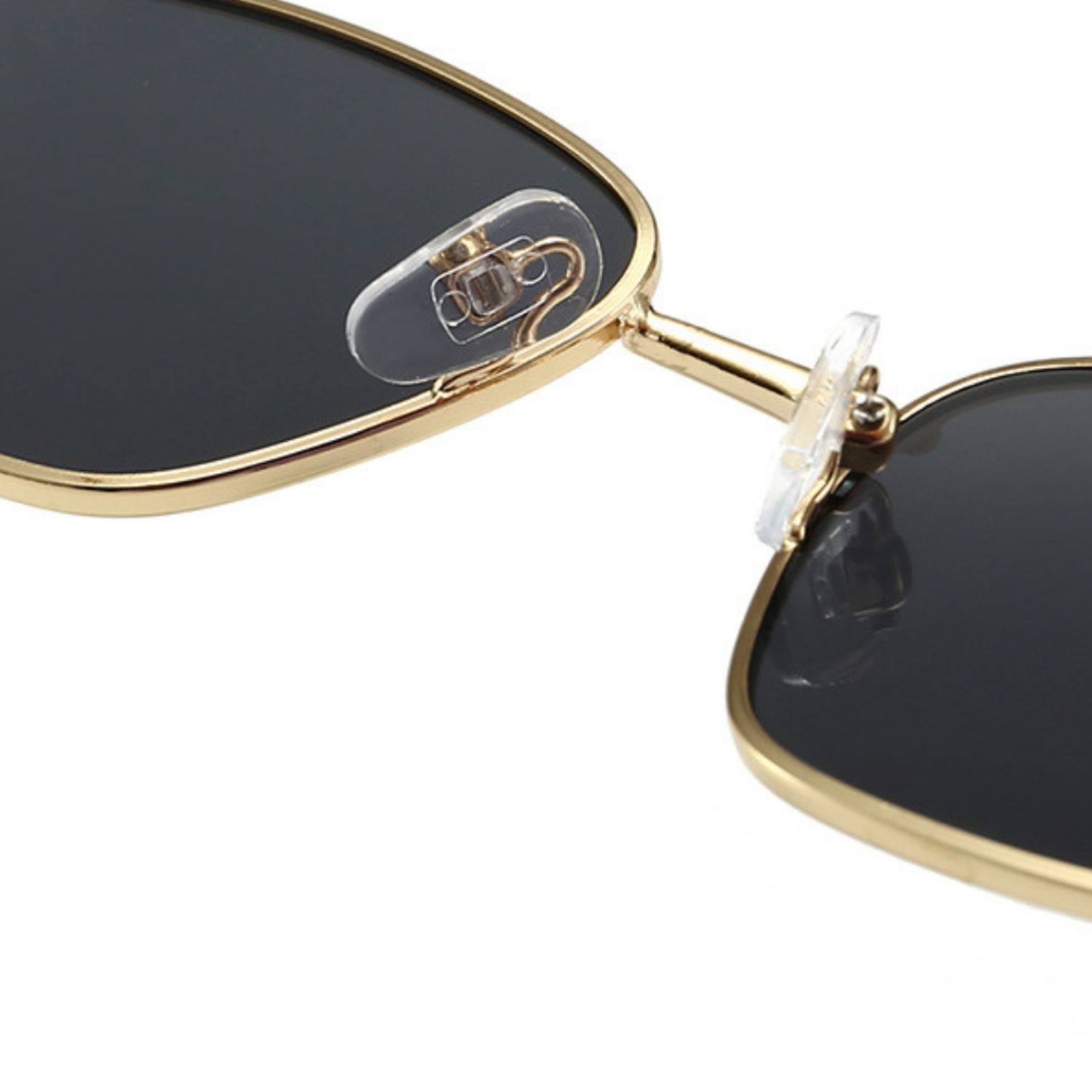 Gold Hexagon Black Gradient Sunglasses JLTG0317
