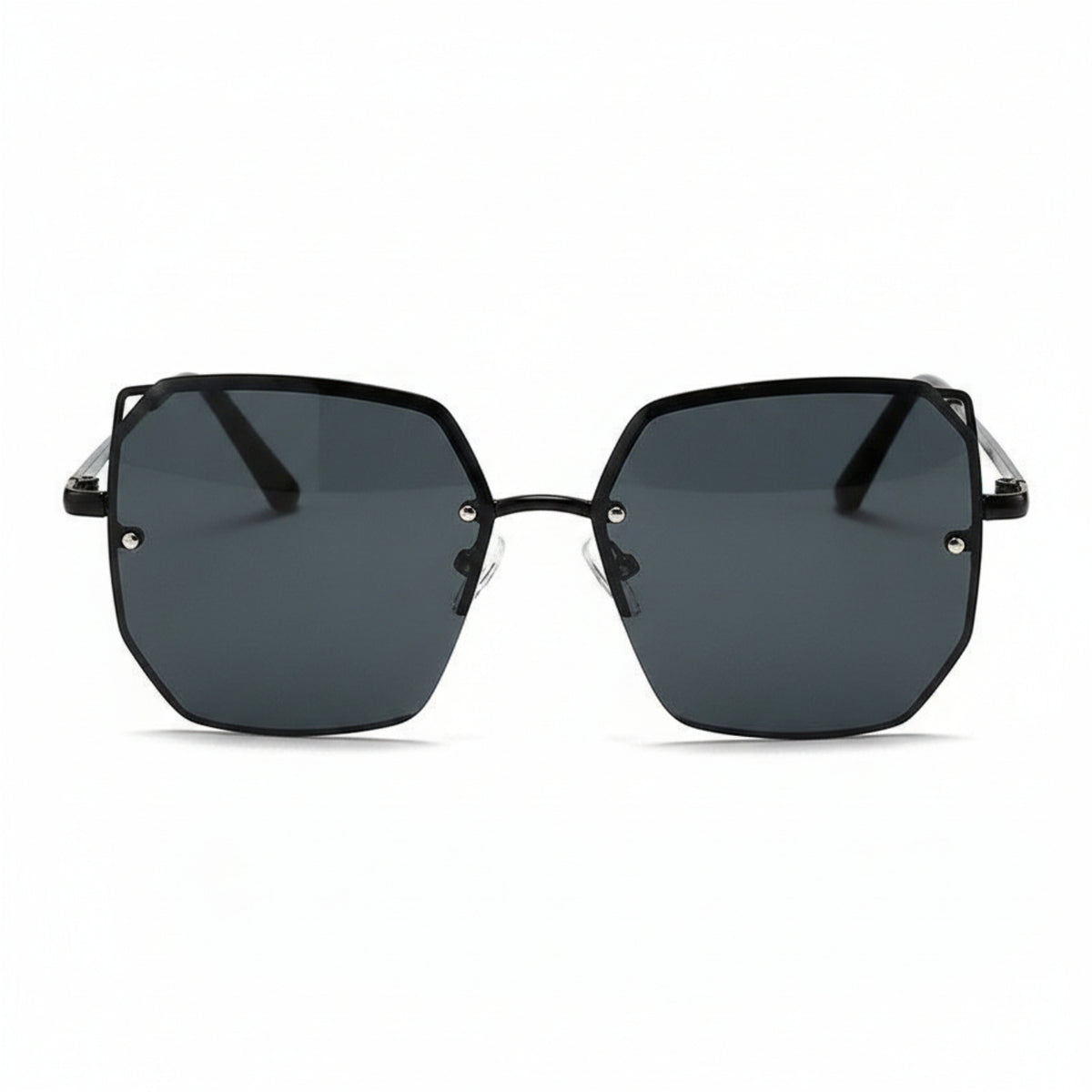 Rimless Gold Black Gradient Sunglasses JLTG0320