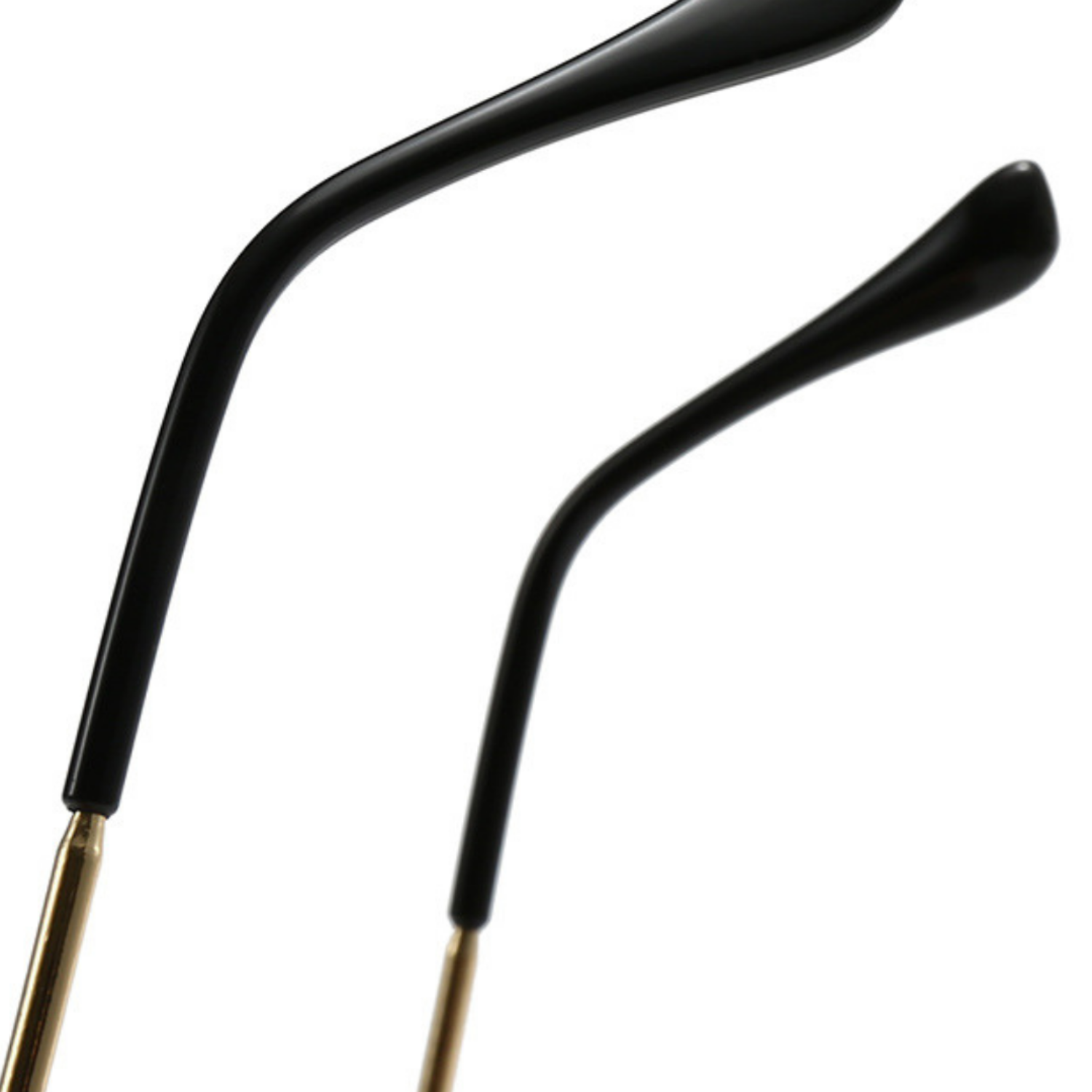 Gold Hexagon Frame Black Sunglasses JLTG0328