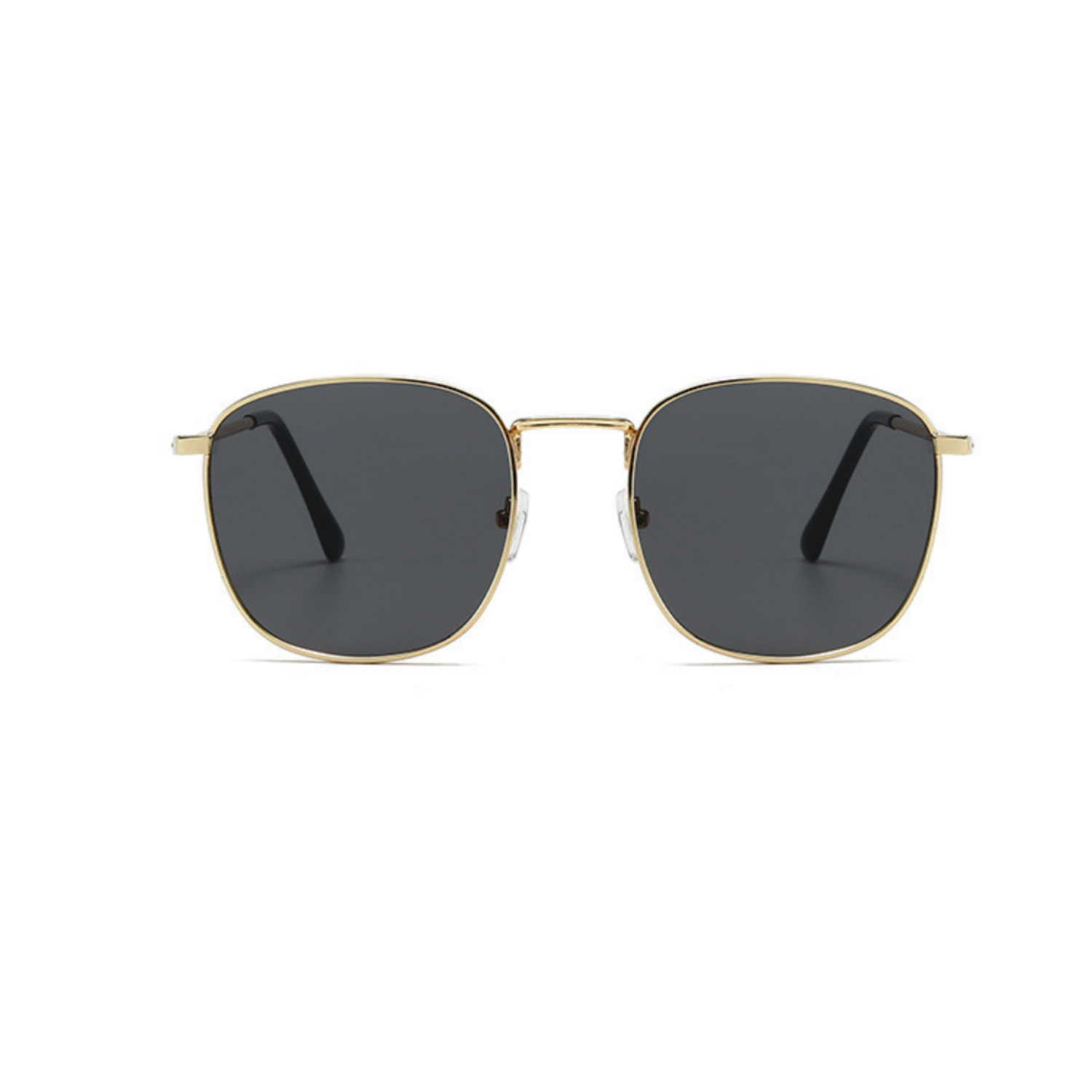 Gold Hexagon Frame Black Sunglasses JLTG0328