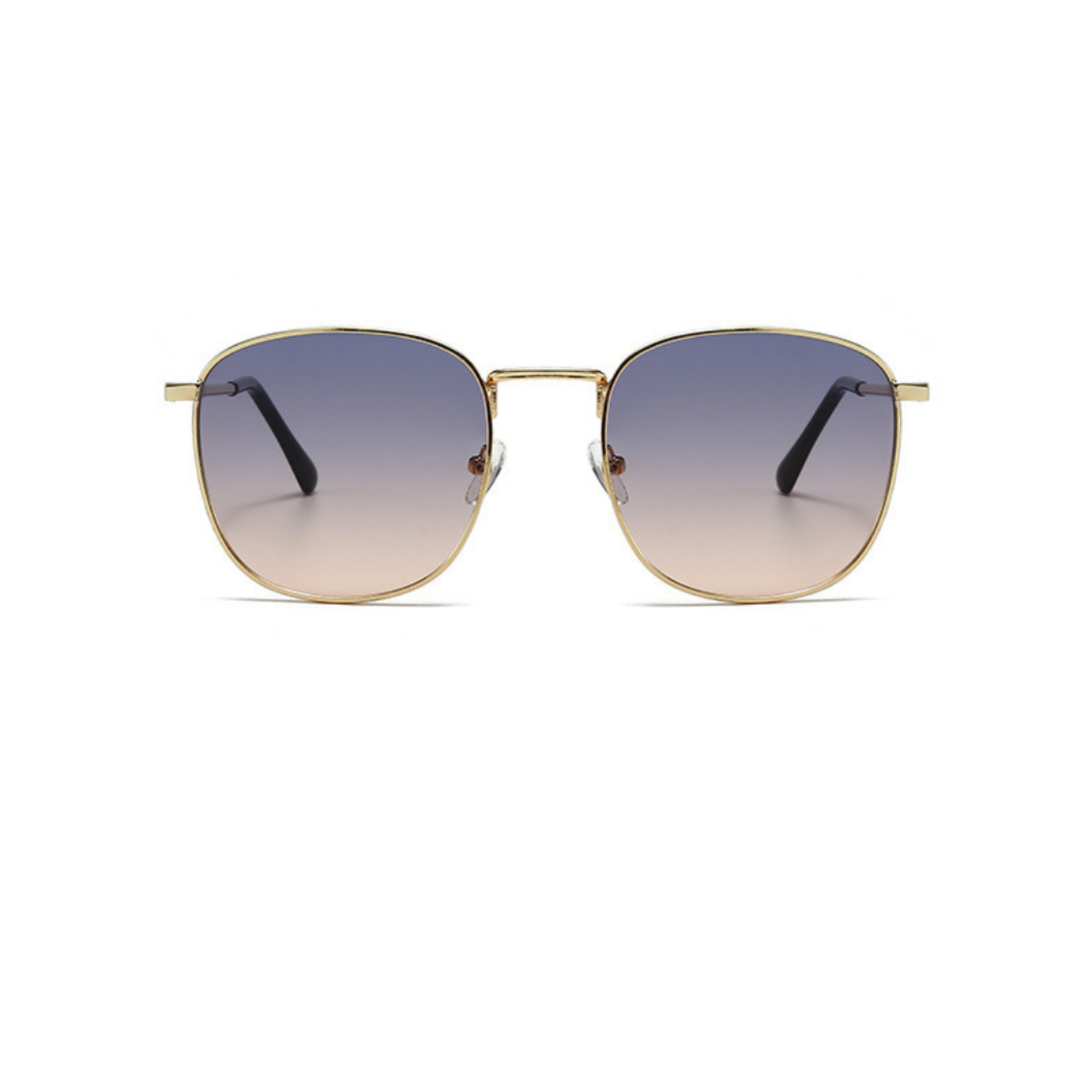 Gold Hexagon Frame Gray Gradient Sunglasses JLTG0330