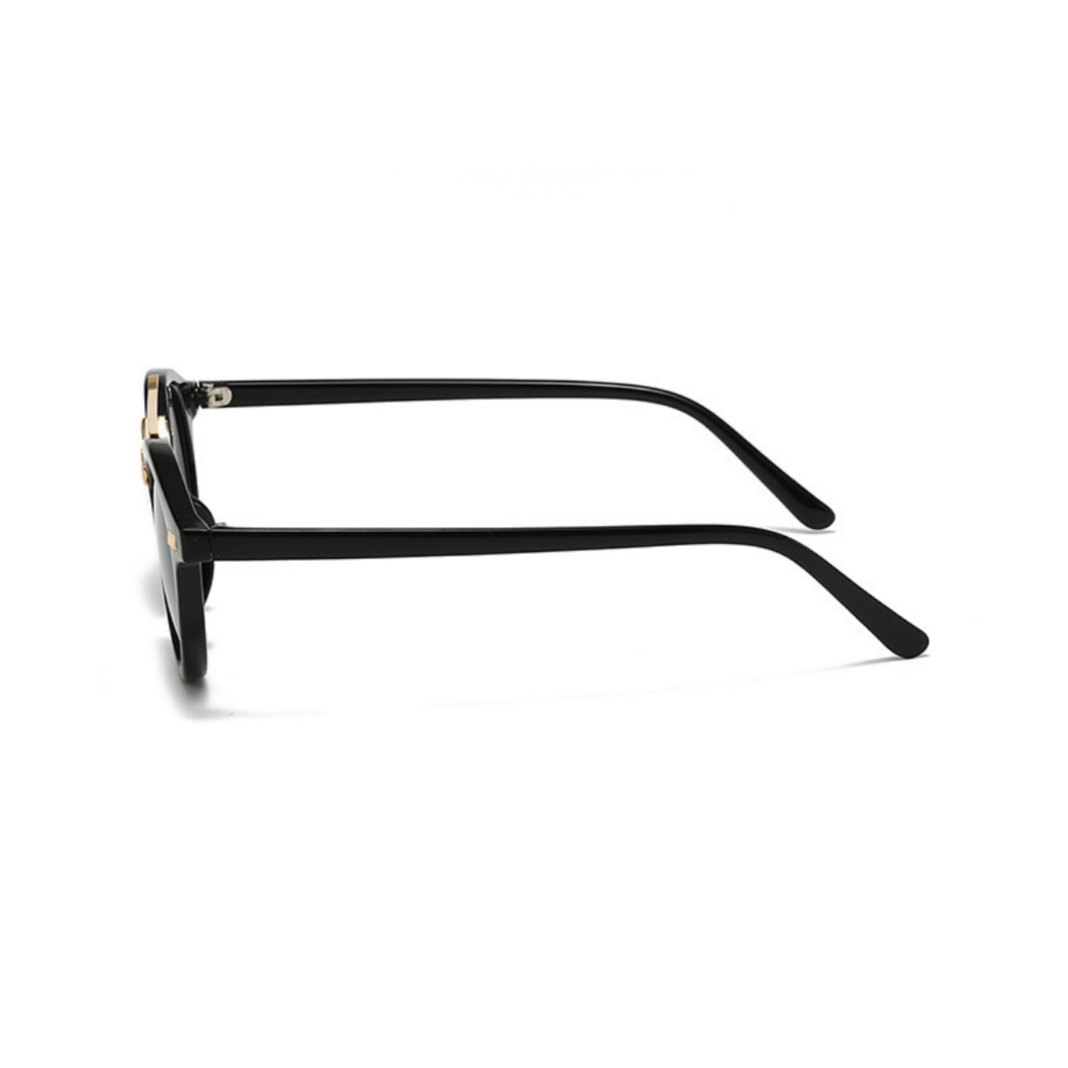 Black Round Gold Bridge Sunglasses JLTG0346
