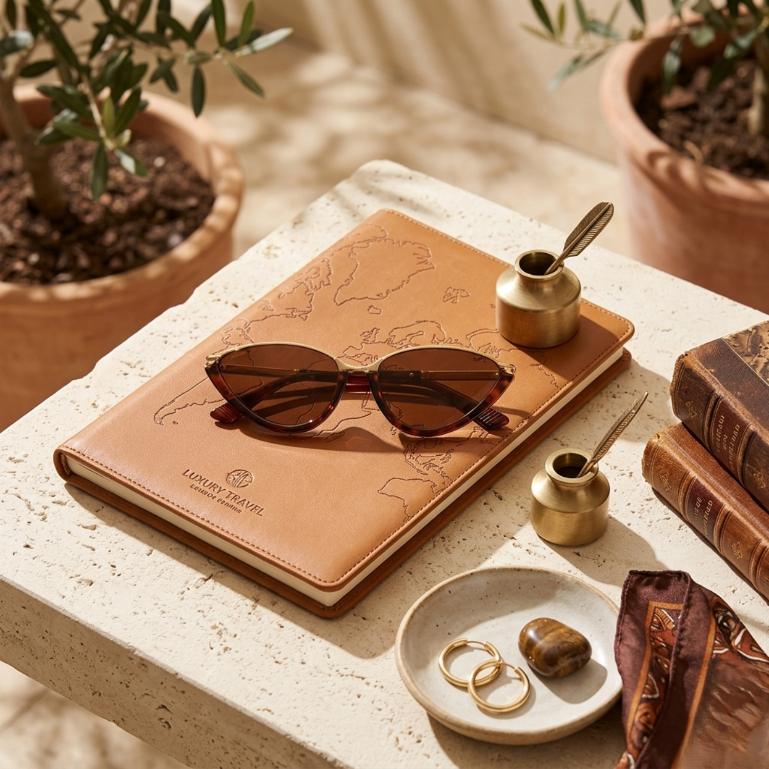 Gold Bridge Tortoise Brown Cat-Eye Sunglasses JLTG0365