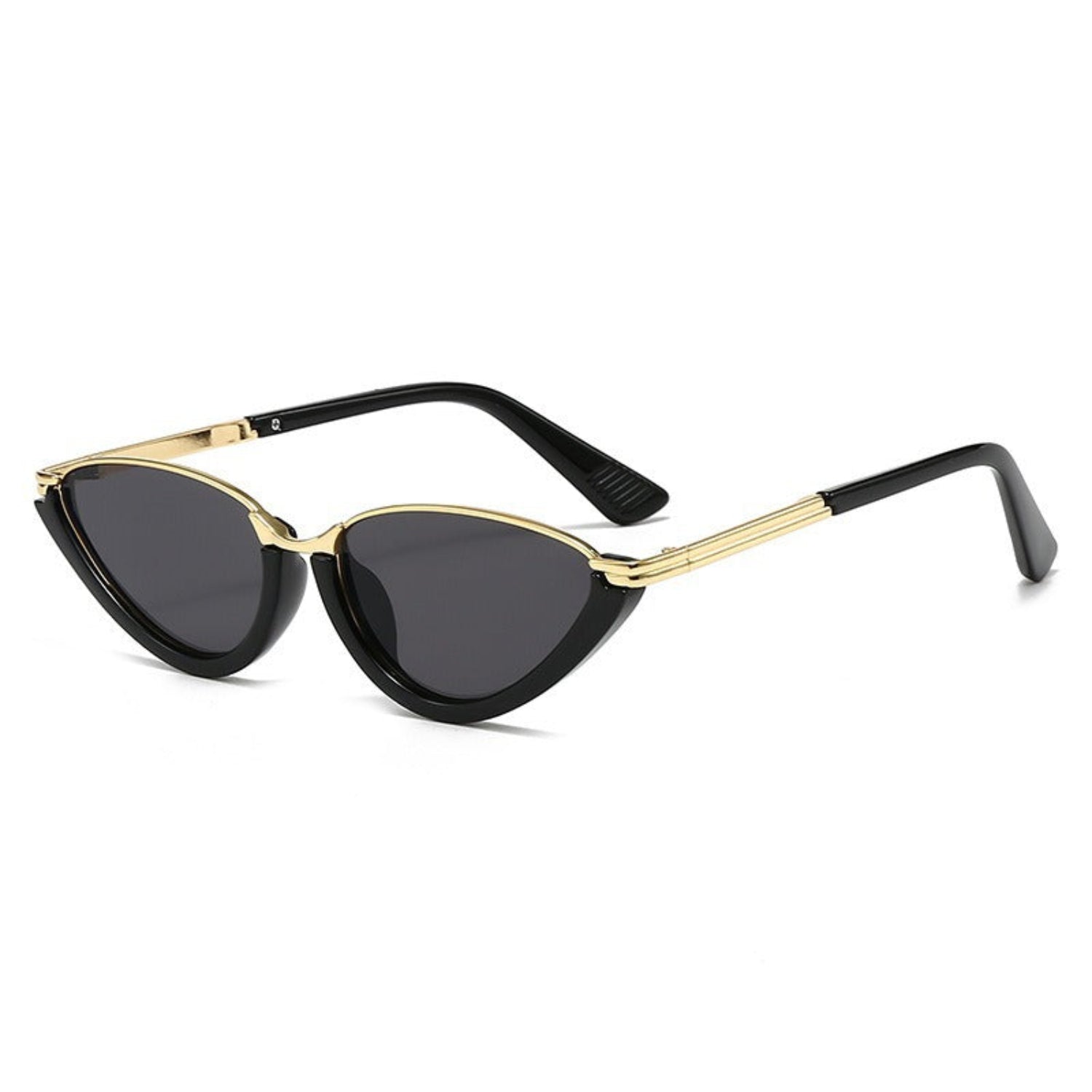 Gold Bridge Black Cat-Eye Sunglasses JLTG0367