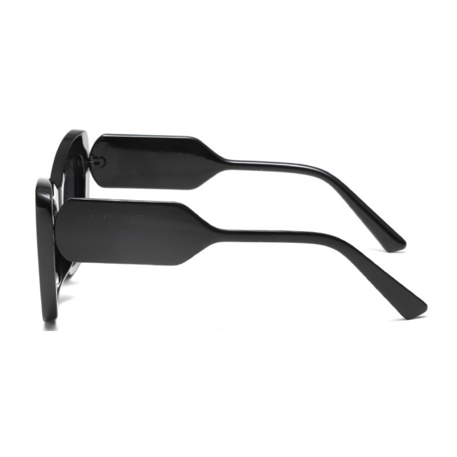 Bold Black Geometric Cat-Eye Sunglasses JLTG0369