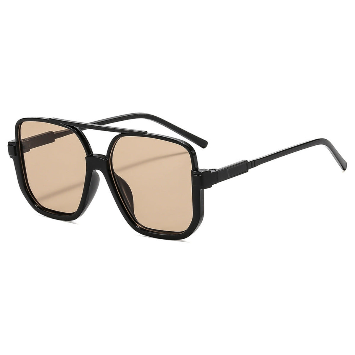 Black Oversized Square Sunglasses JLTG0397