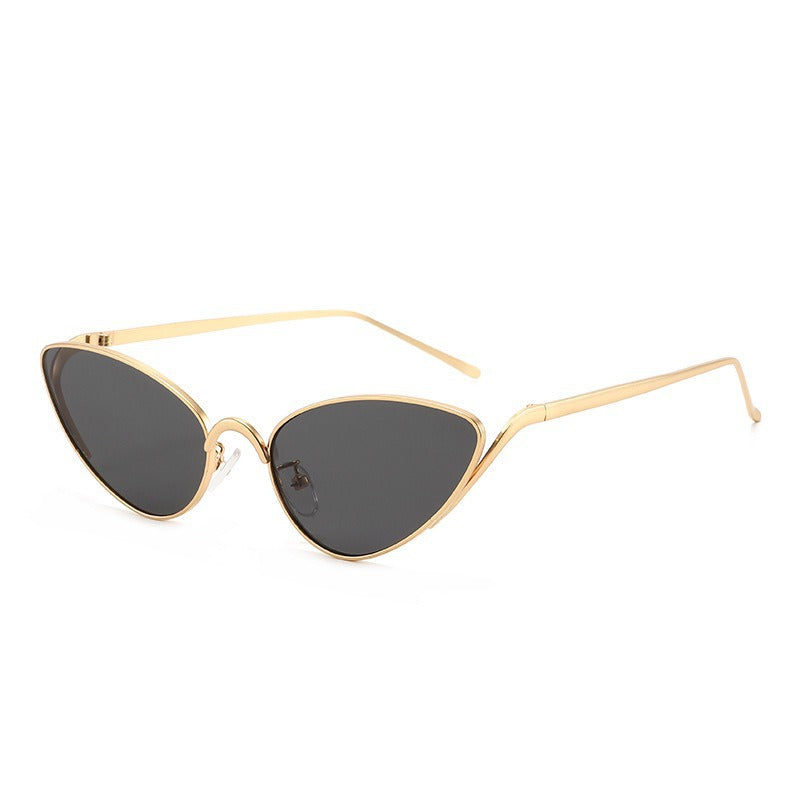 Trendy Grey Cat-Eye Sunglasses JLTG0409
