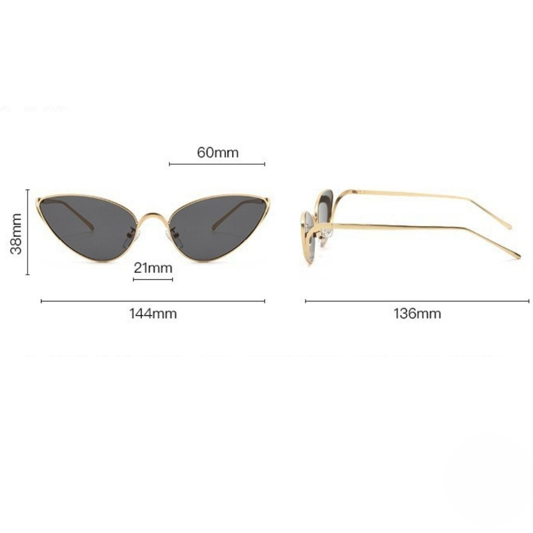 Trendy Grey Cat-Eye Sunglasses JLTG0409