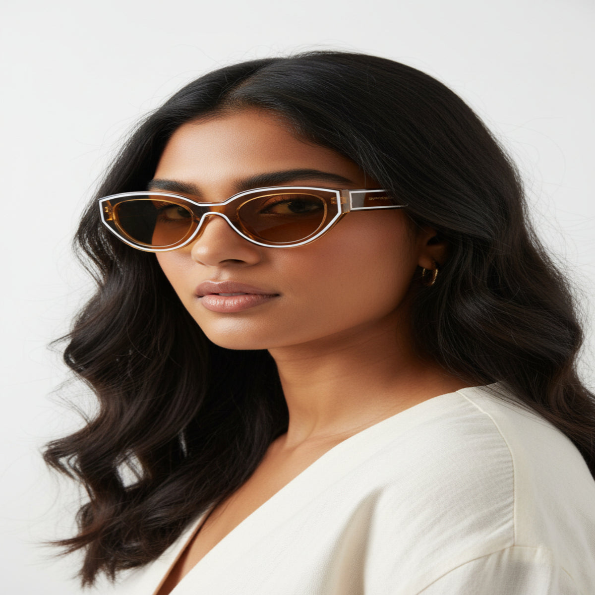 Trendy Yellow Oval Sunglasses JLTG0420