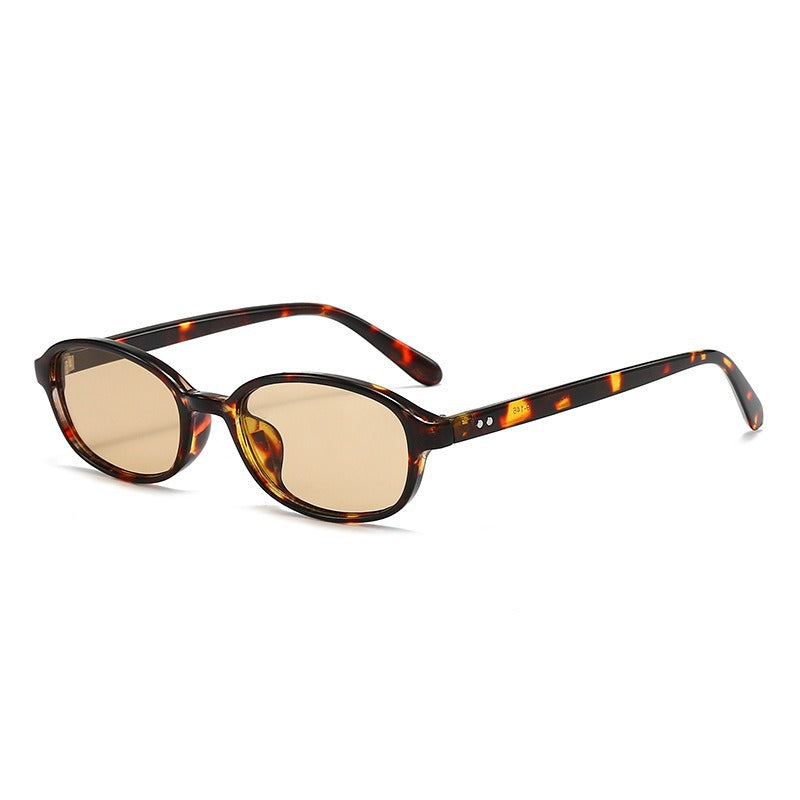 Trendy Tortoiseshell Oval Sunglasses JLTG0424