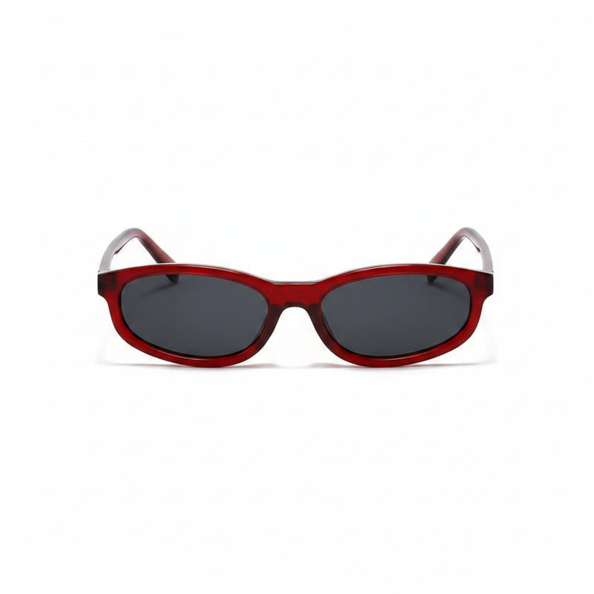 Chic Red Oval Sunglasses JLTG0425