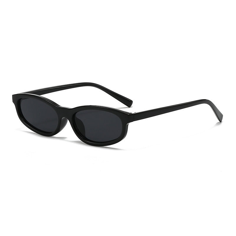 Chic Black Oval Sunglasses JLTG0426