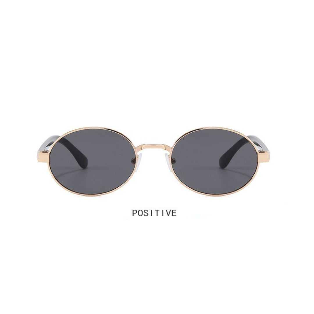 Trendy Gold Circle Sunglasses JLTG0429