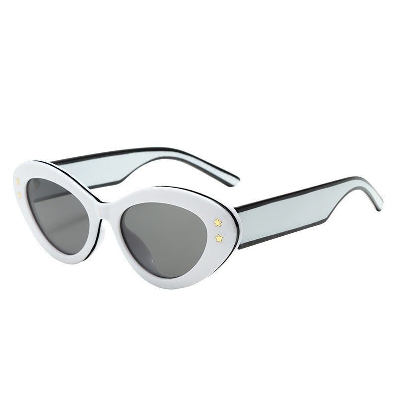 Statement White Oval Fashion Eyewear JLTG0437