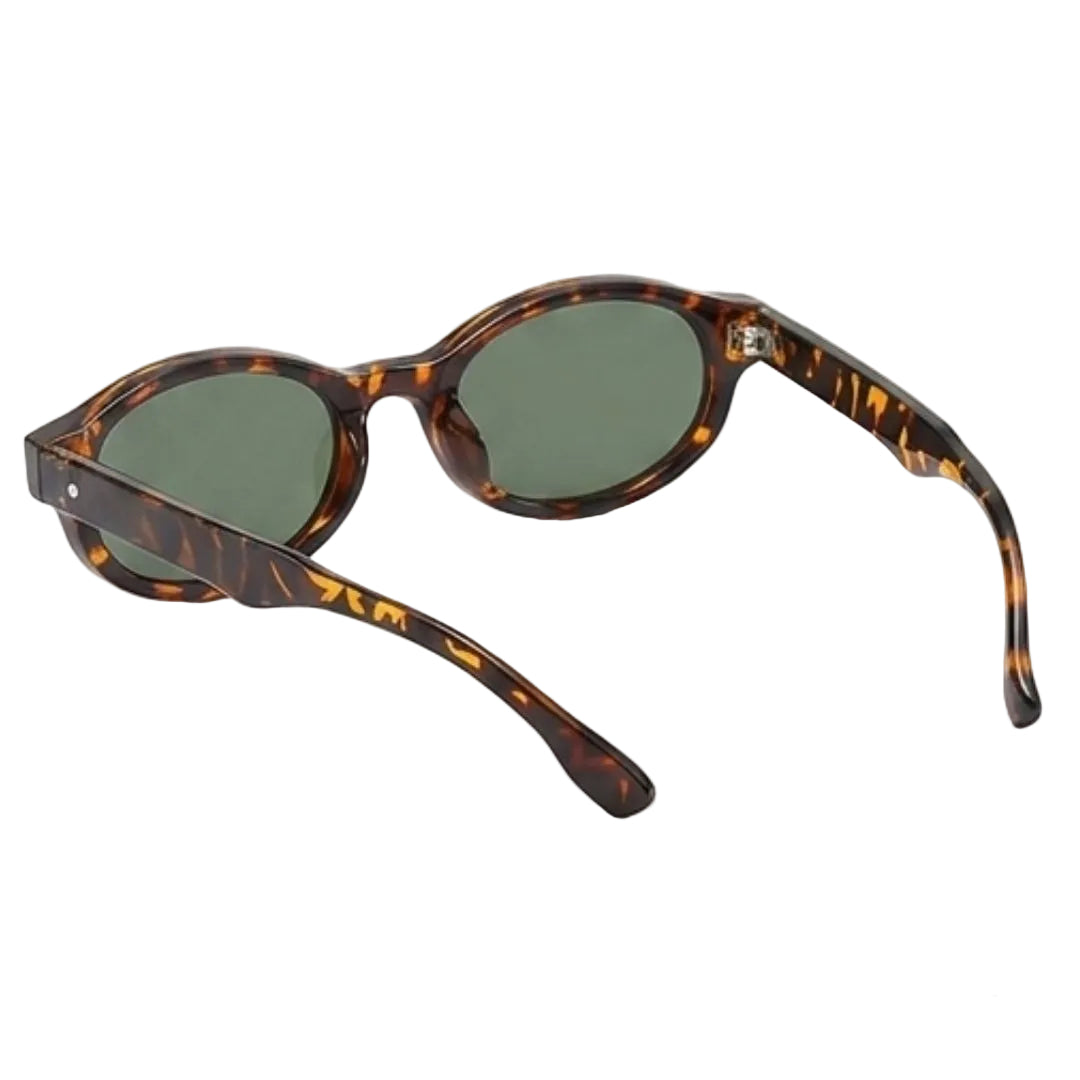 Trendy Tortoiseshell Oval Frame Sunglasses JLTG0453