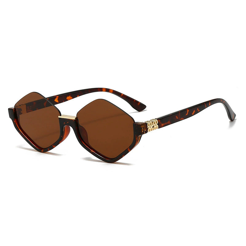 Unique Angular Tortoiseshell Sun Glasses JLTG0468