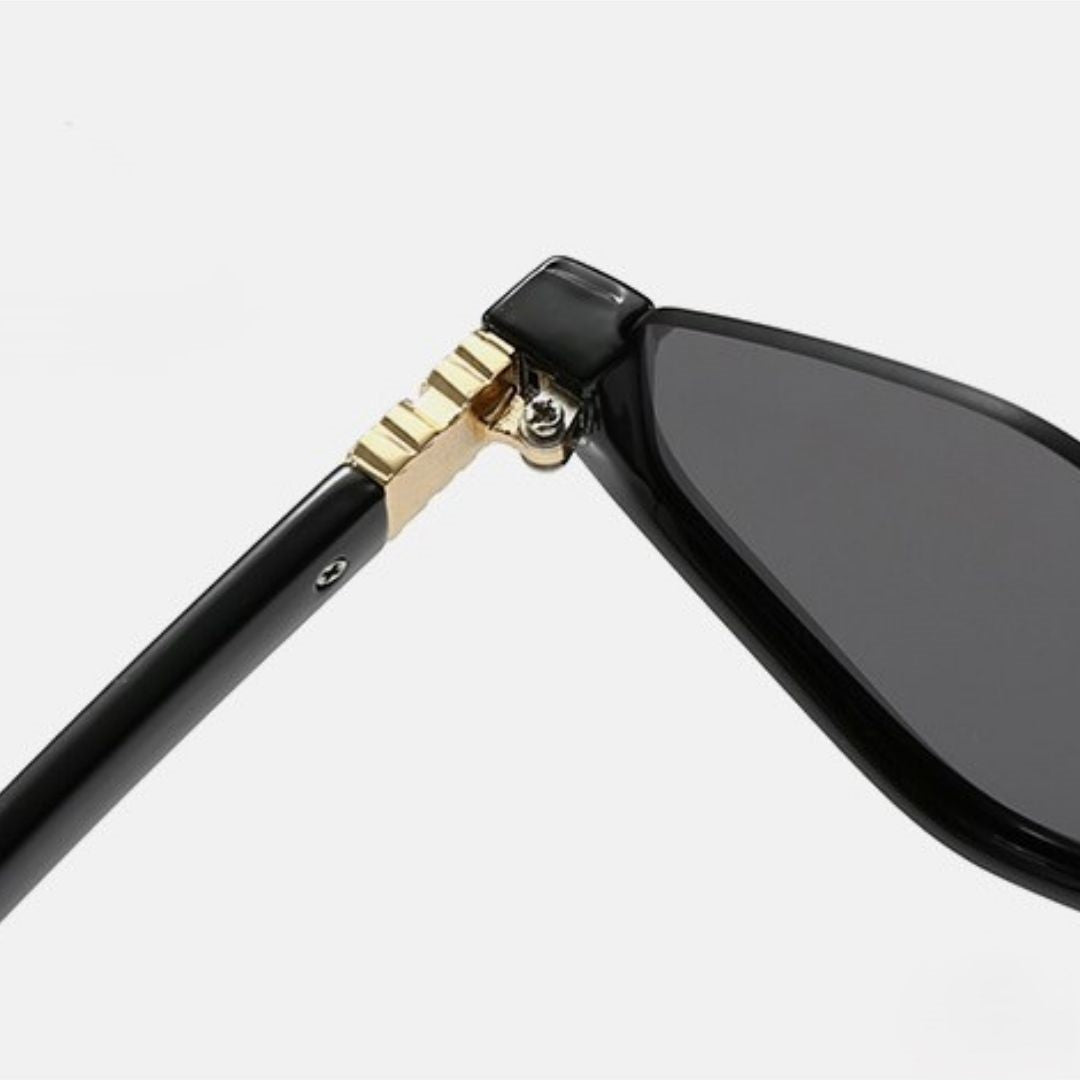 Unique Angular Black Sun Glasses JLTG0469