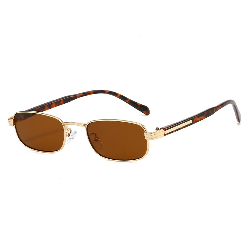 Chic Tortoise Gold Rectangular Sunglasses JLTG0476