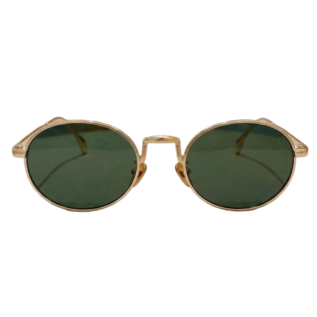 Gold Frame Dark Green Sunglasses JLTG0485