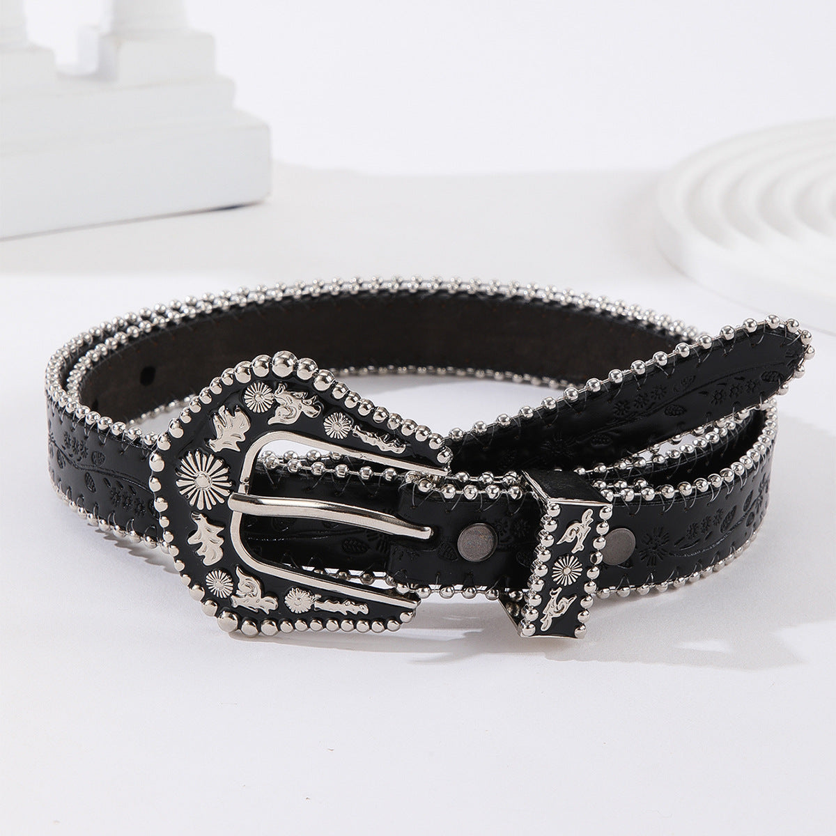 Classic new women's retro pin buckle belt style jeans belt