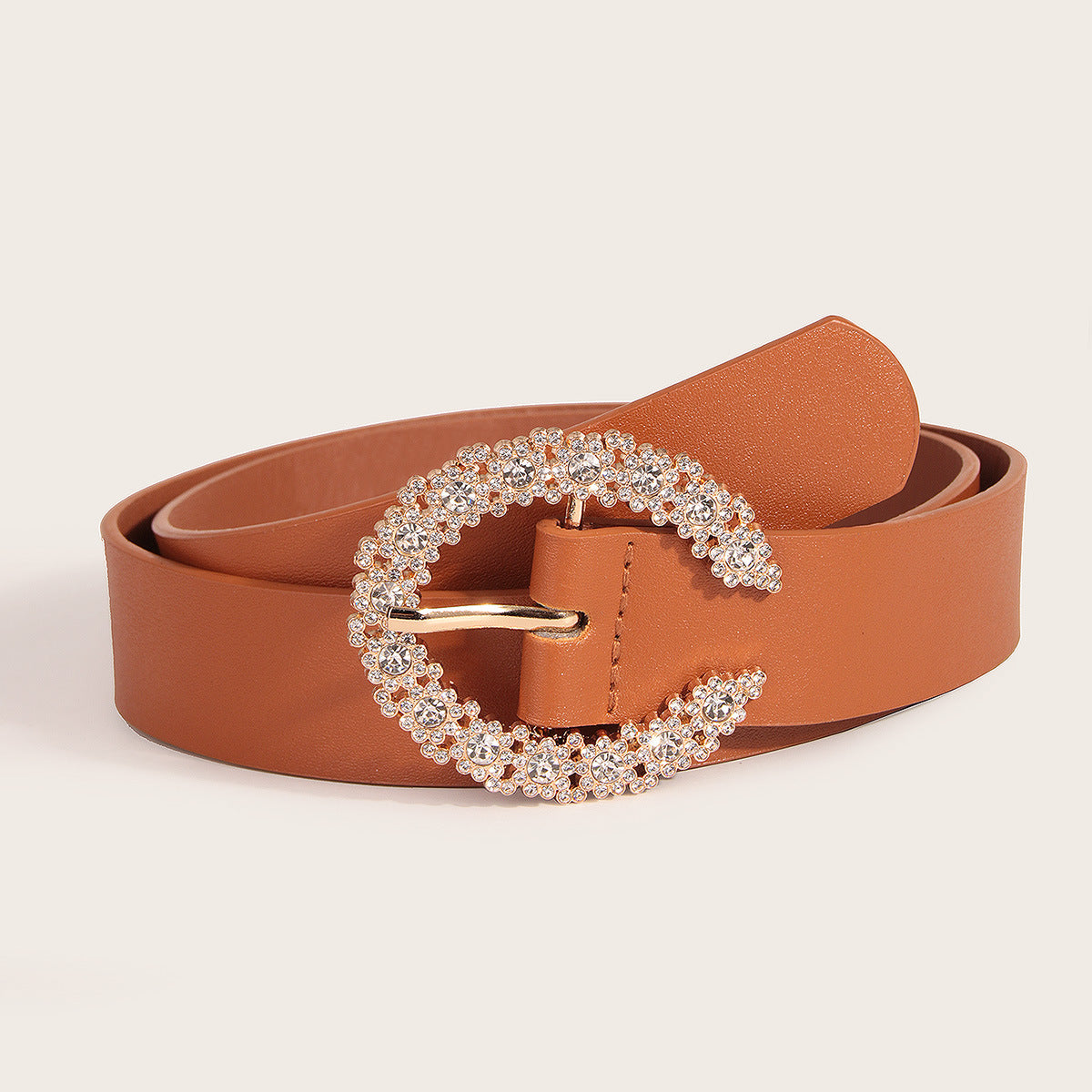 Just Lil Things Elastic Brown Belts JLTHB0203
