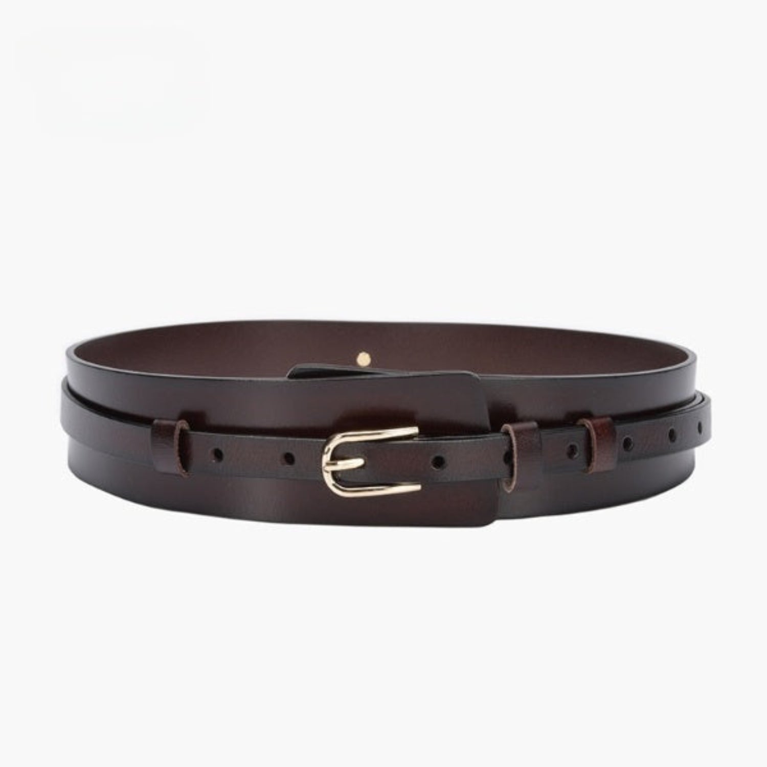 Just Lil Things Elastic Coffee Brown Belts JLTHB0220
