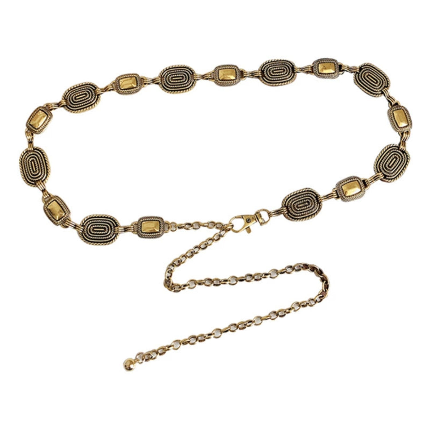 Vintage Gold Link Chain Belt JLTHB0282