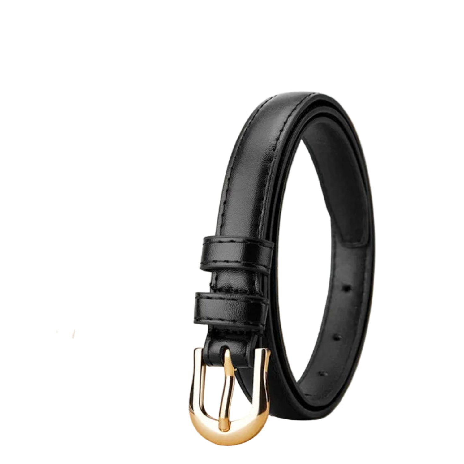 Buckle Slim Black Belt JLTHB0321