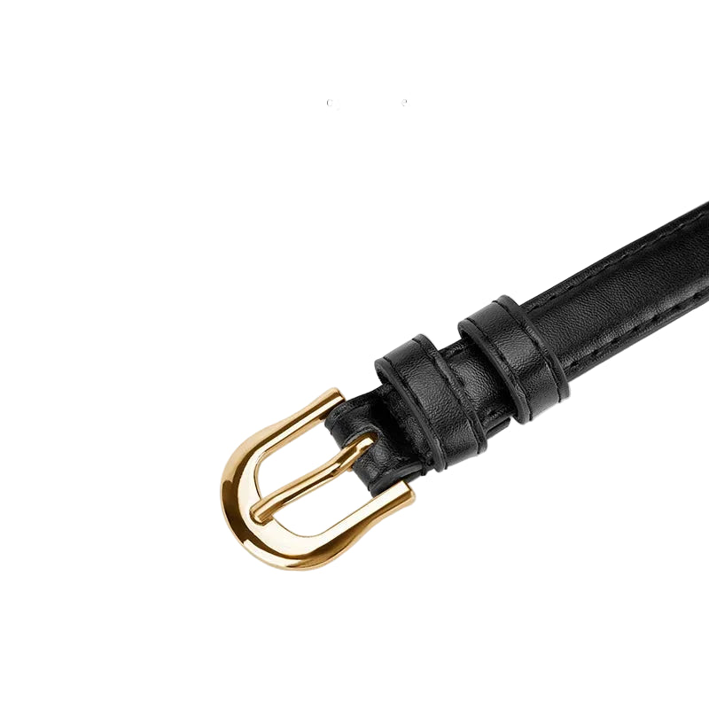 Buckle Slim Black Belt JLTHB0321