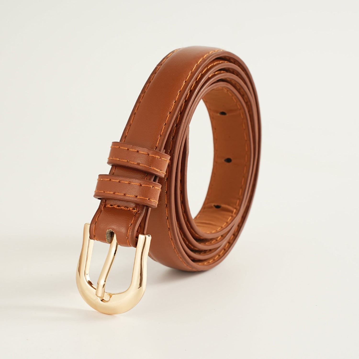 Buckle Slim Brown Belt JLTHB0323