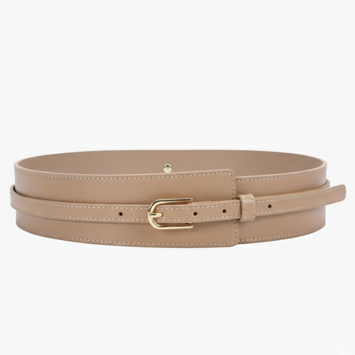 Tan Leather Double Wrap Belt JLTHB0343