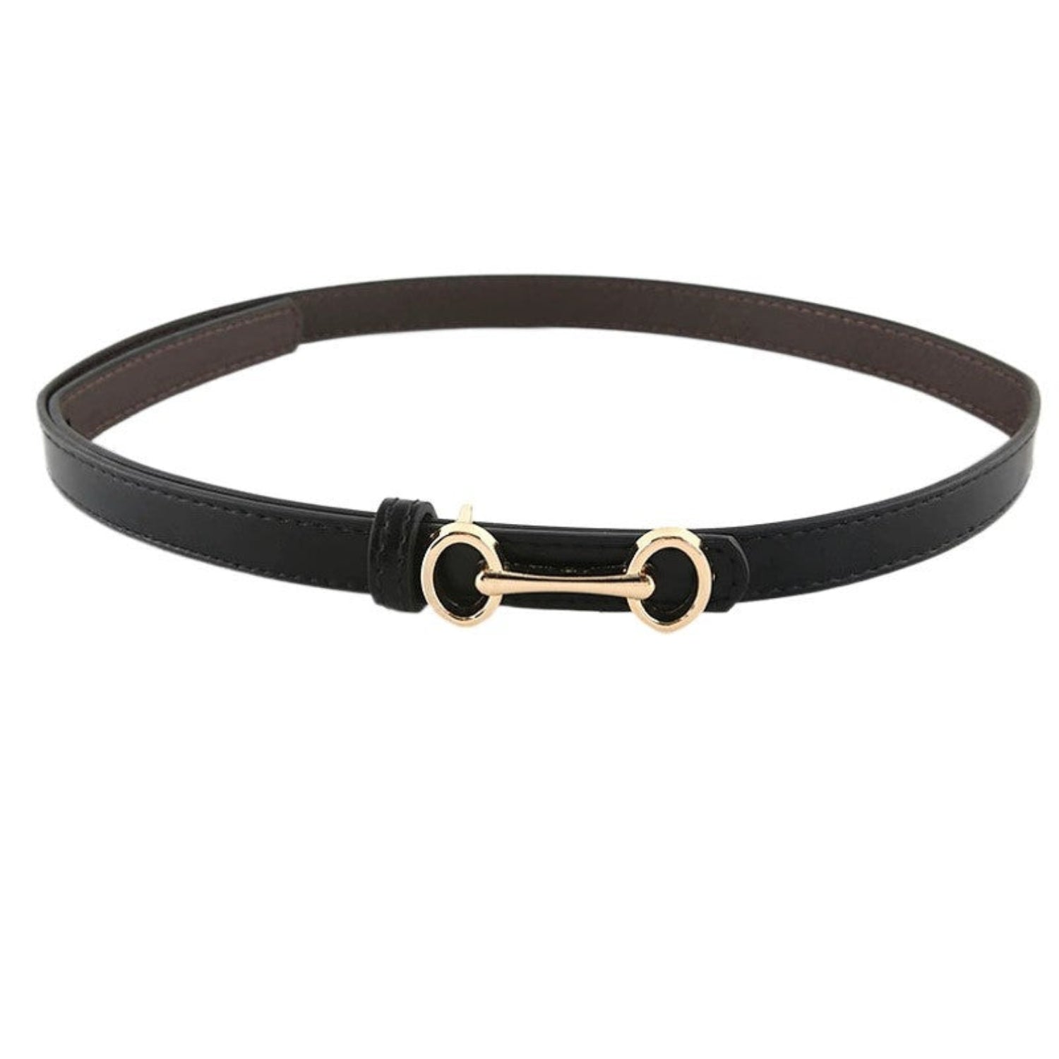 Gold Snaffle Bit Skinny Belt JLTHB0360