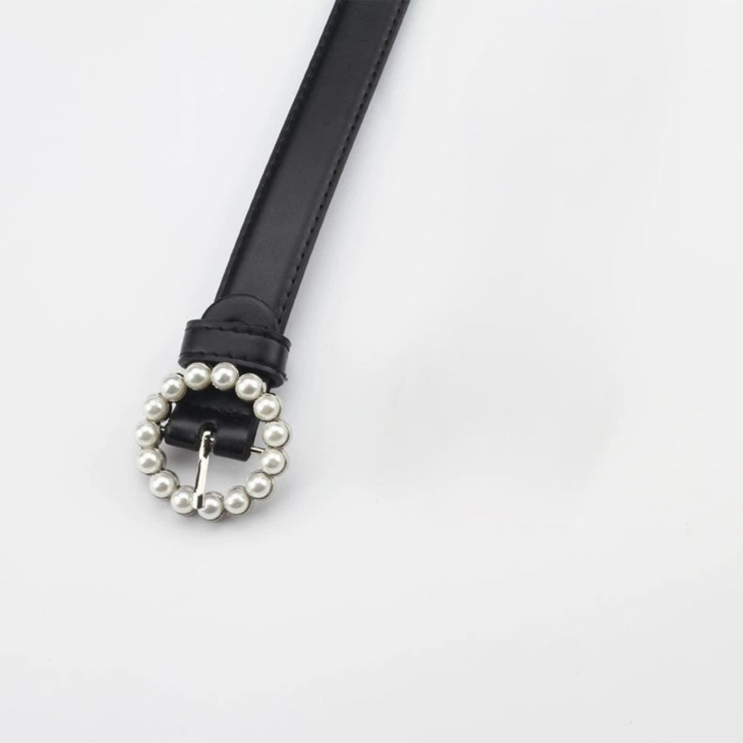 Elegant Round Pearl Buckle Belt JLTHB0366