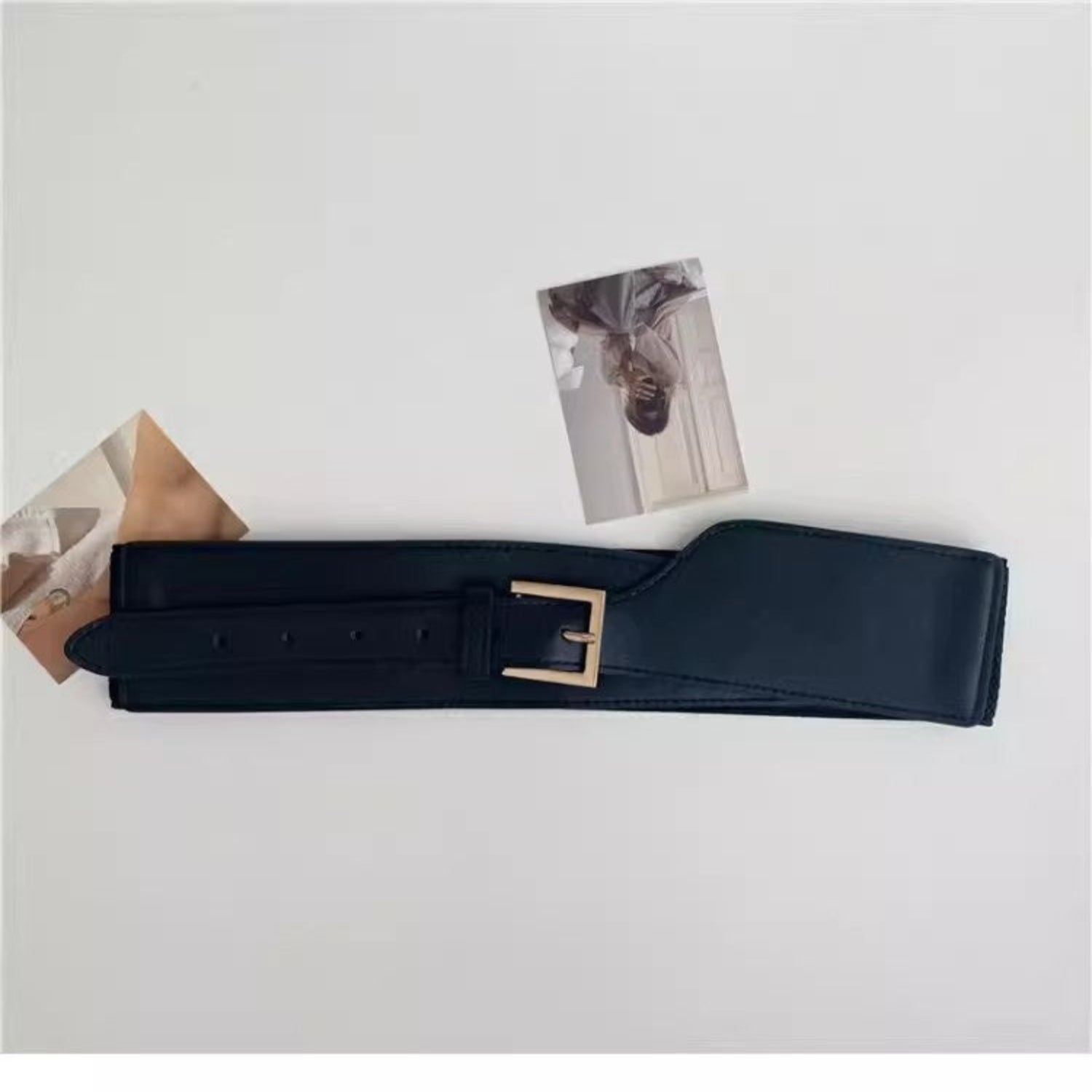 Asymmetric Wide Leather Corset Belt JLTHB0405