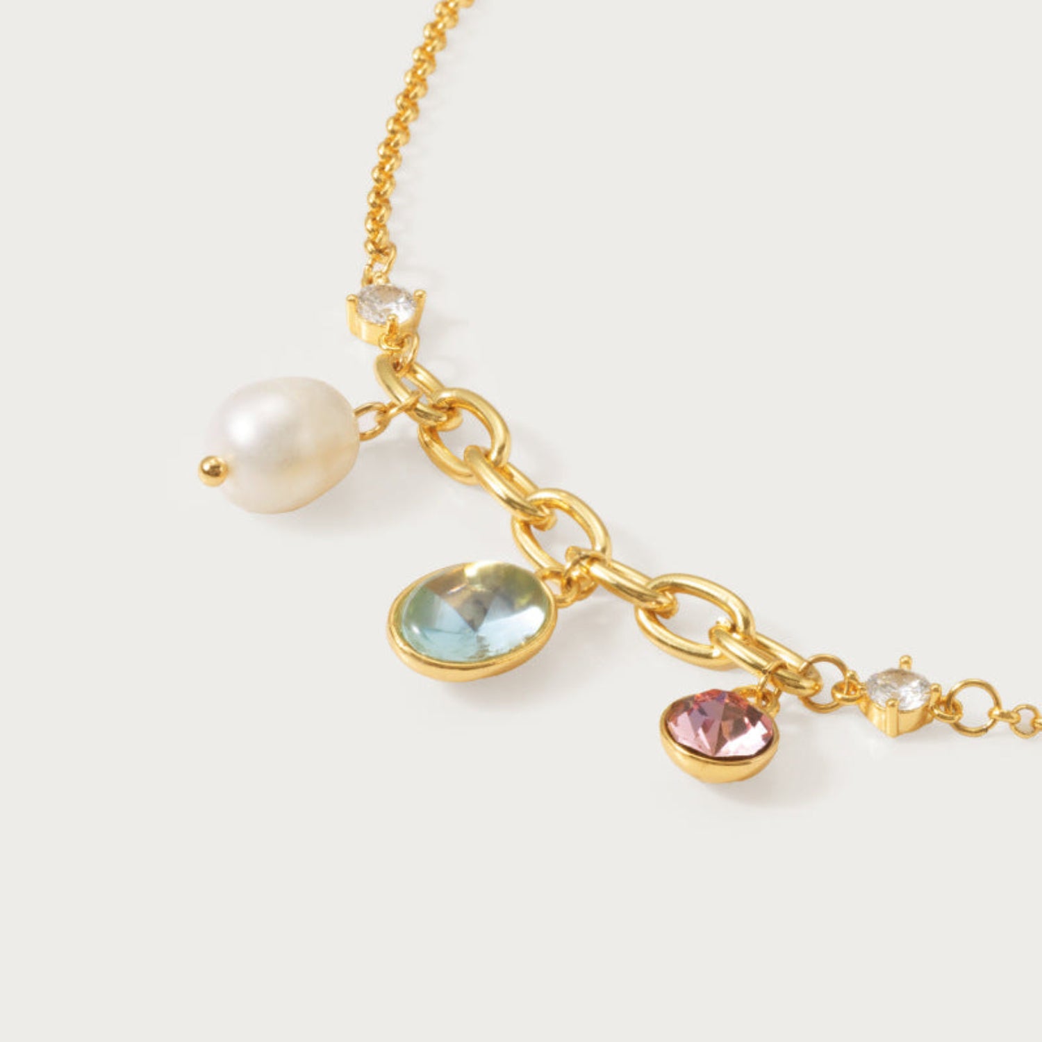 Gold Charm Multi-Color Waist Chain JLTHB0413