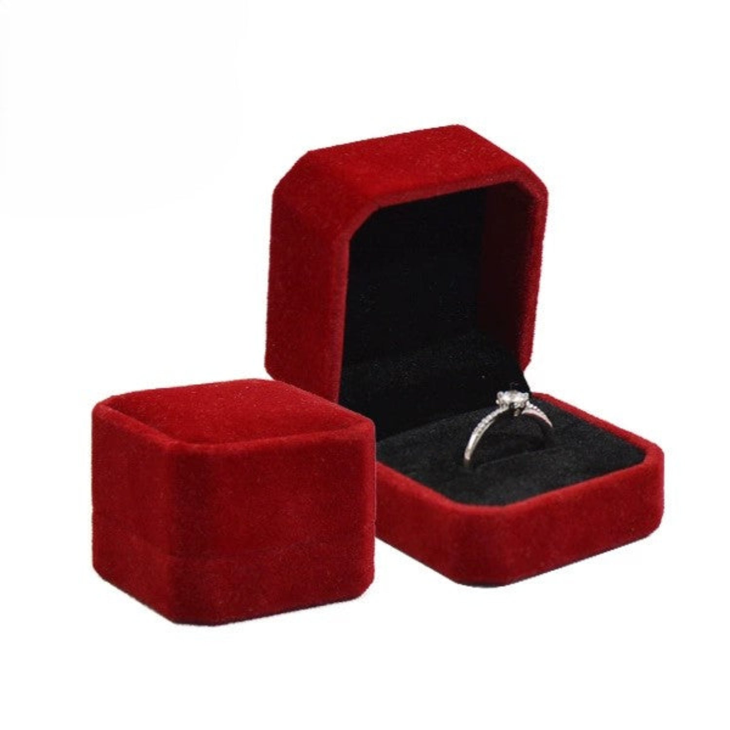 Velvet Octagon Ring Box JLTJK0101