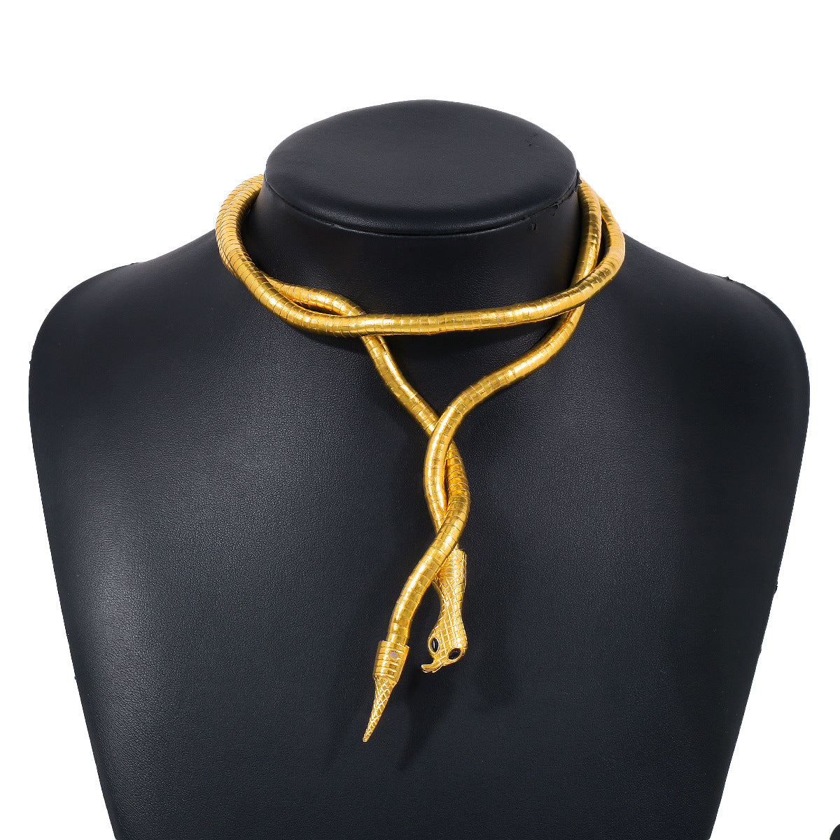 just lil things- snake head link chain chocker- Necklace