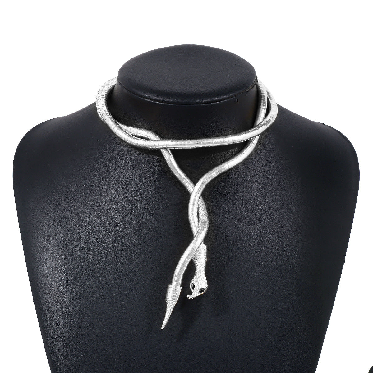 just lil things- snake head link chain chocker- Necklace