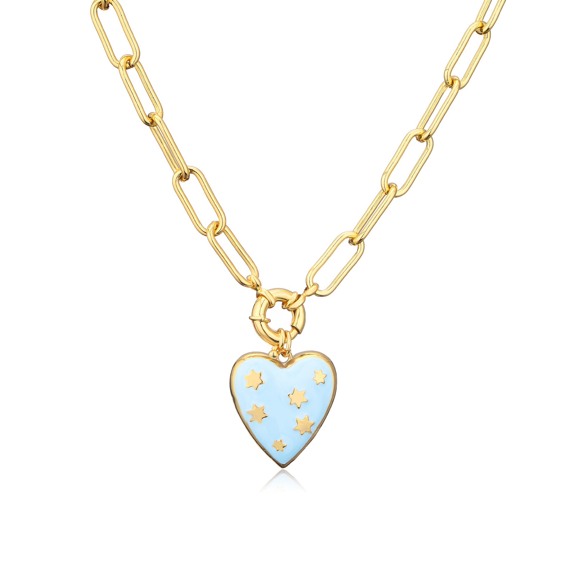Just Lil Things Artifical Enamel Heart Necklace