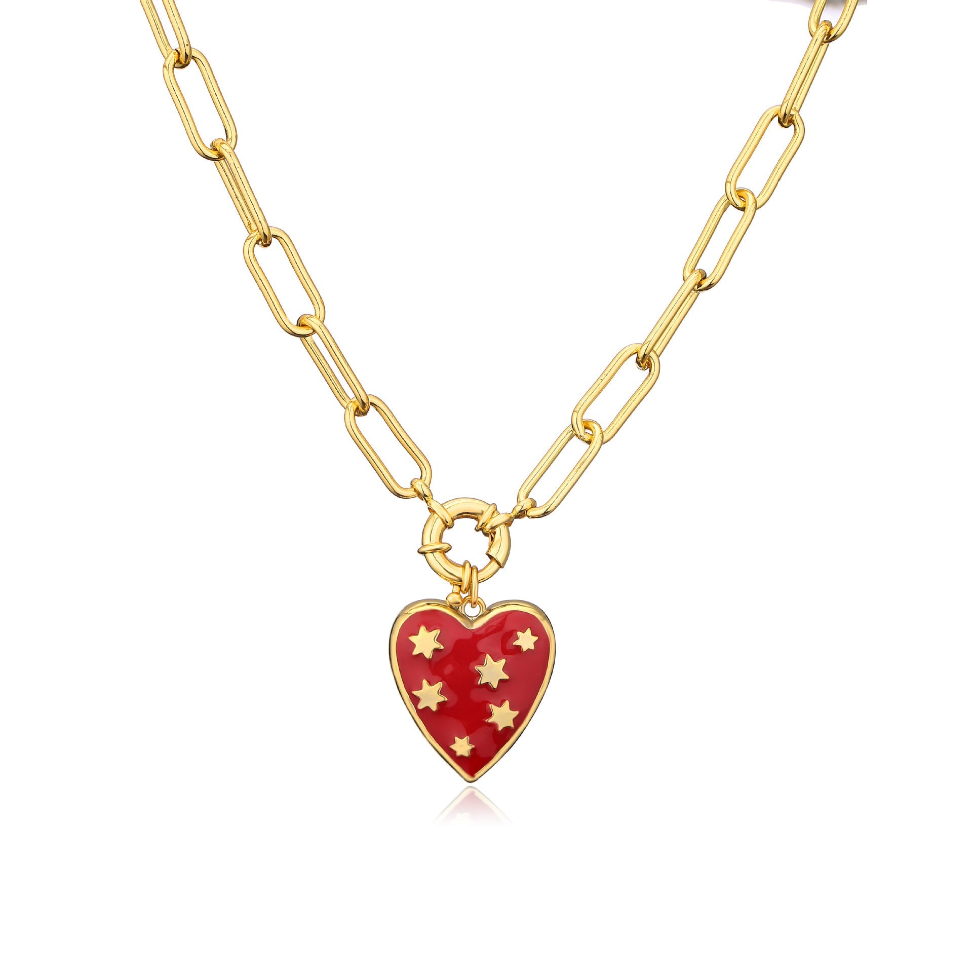 Just Lil Things Artifical Enamel Heart Necklace