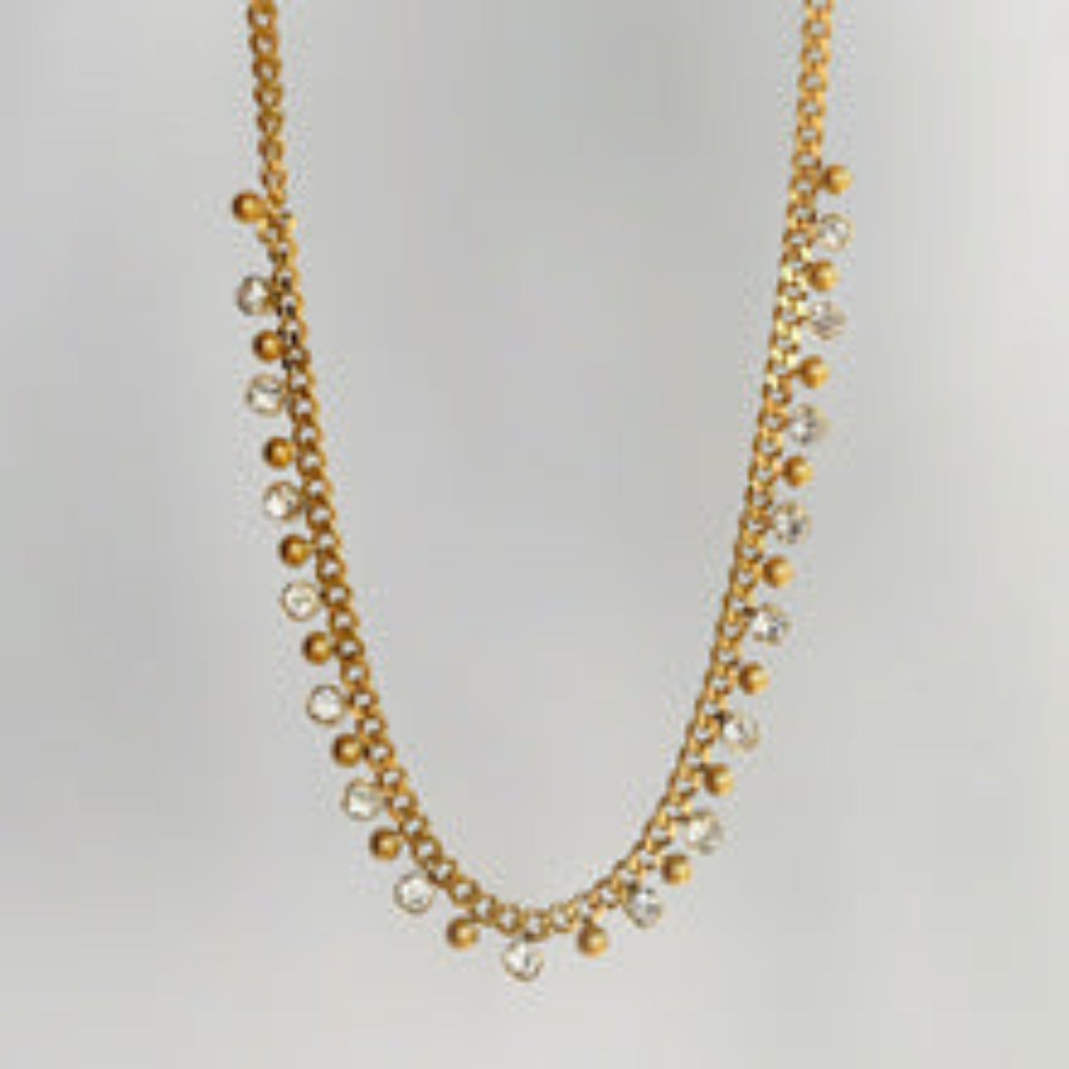 Adorned white stone Elegance Necklace JLTN1039