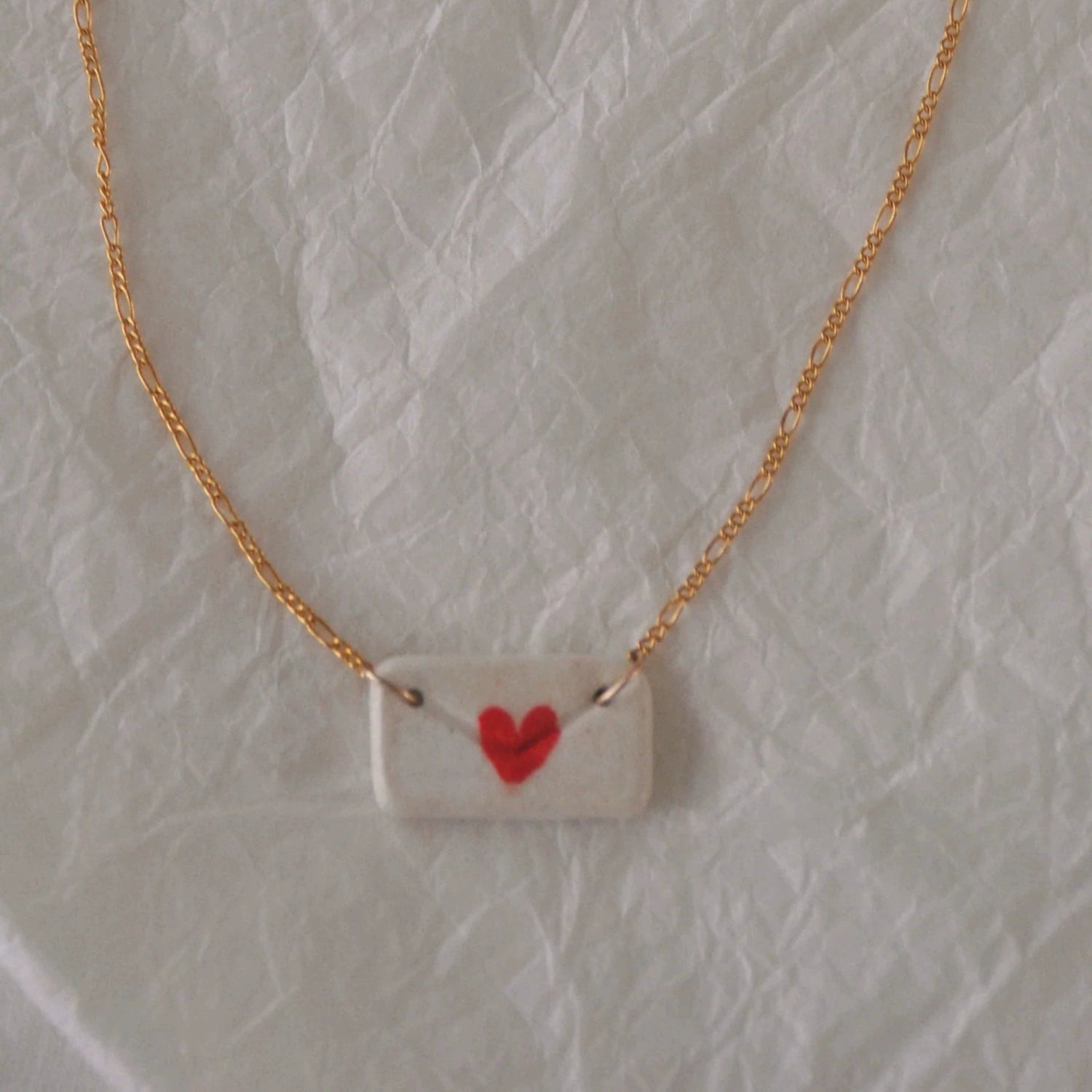 Heart Envelope Charm Necklace JLTN1714