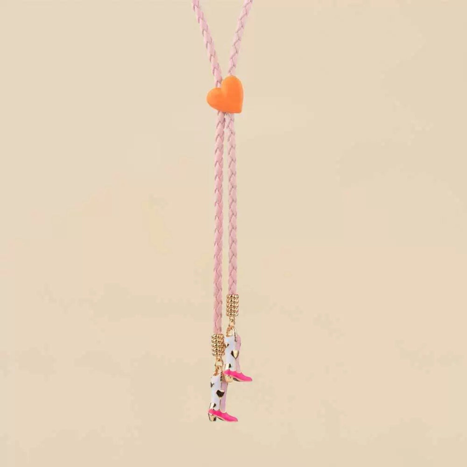 Balance boots Pink thread Necklace JLTN1719