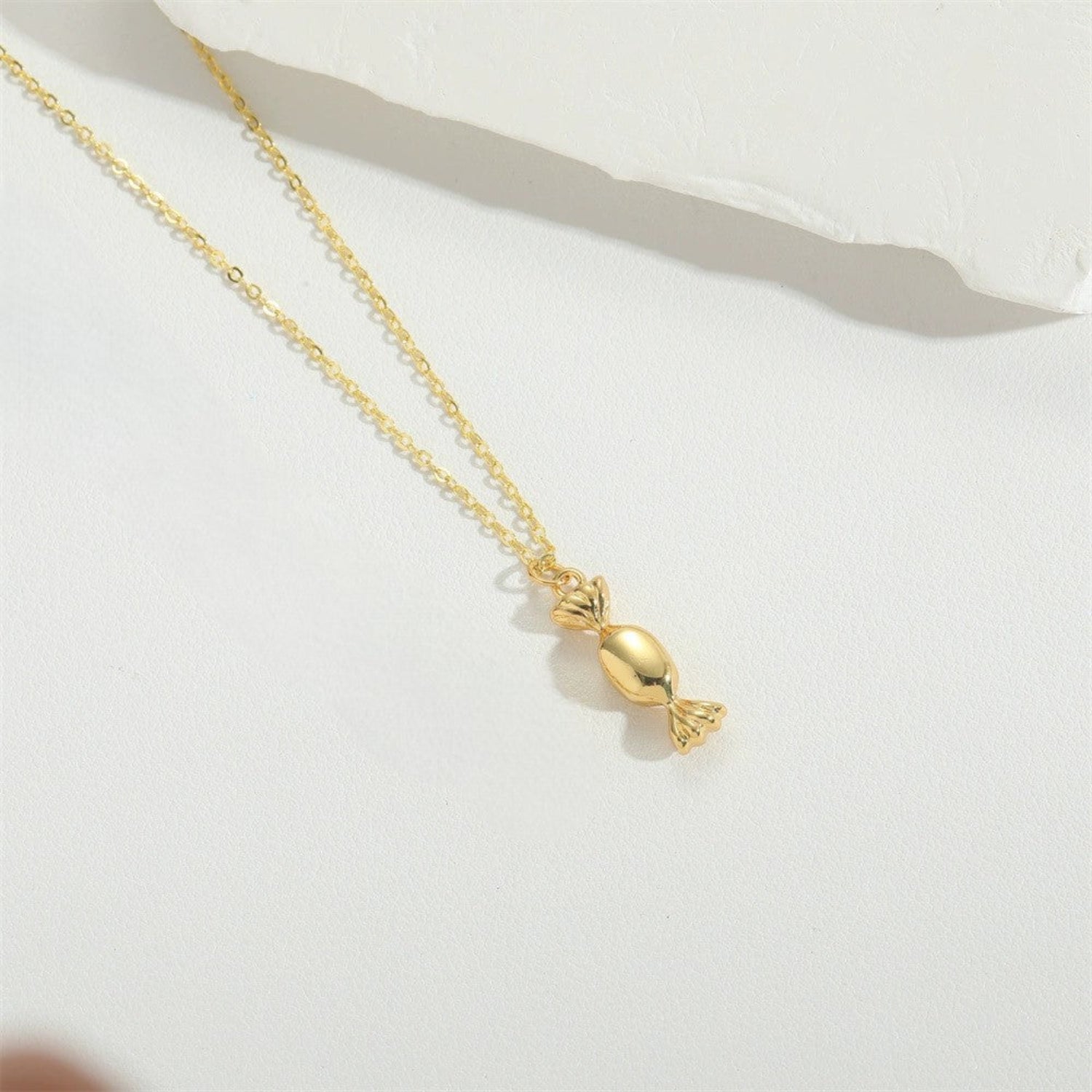 Gold Candy Wrapper 18k Gold Plated Necklace JLTN1754