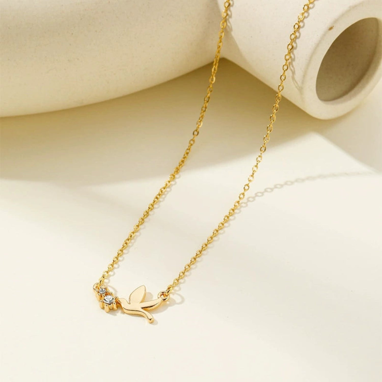 Gold Crystal Bird Necklace JLTN1814