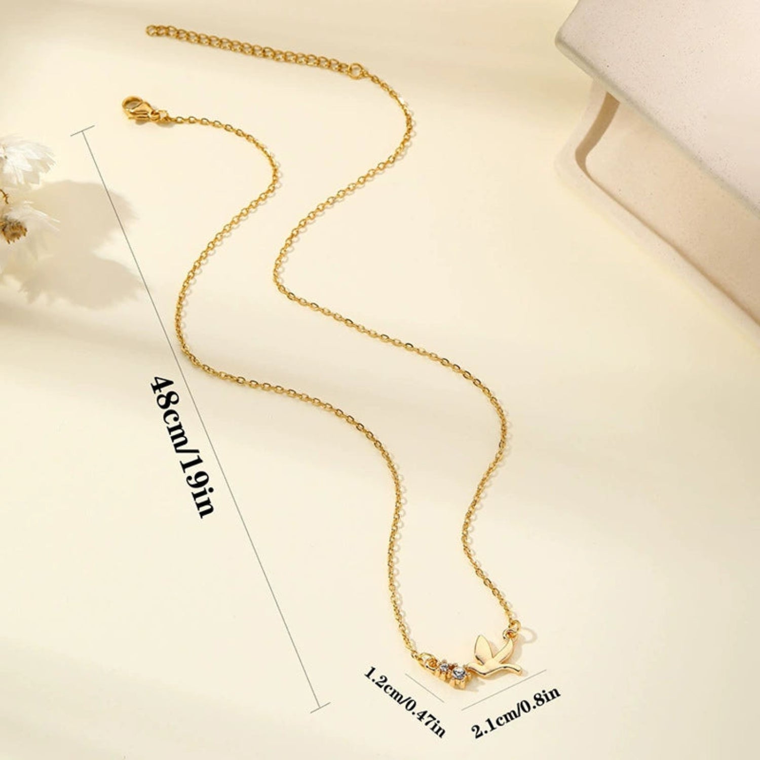 Gold Crystal Bird Necklace JLTN1814