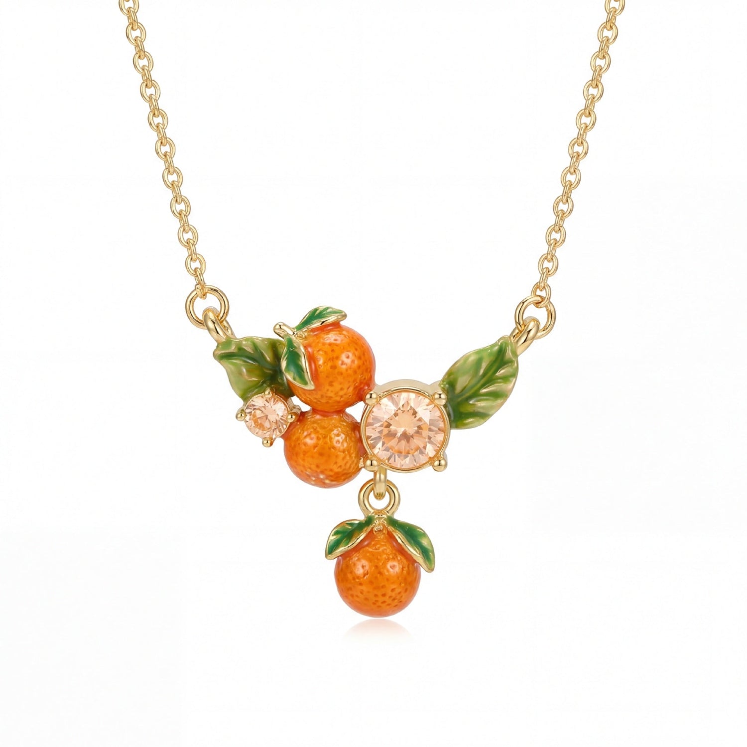 Orange Citrus Orchard Necklace JLTN1916