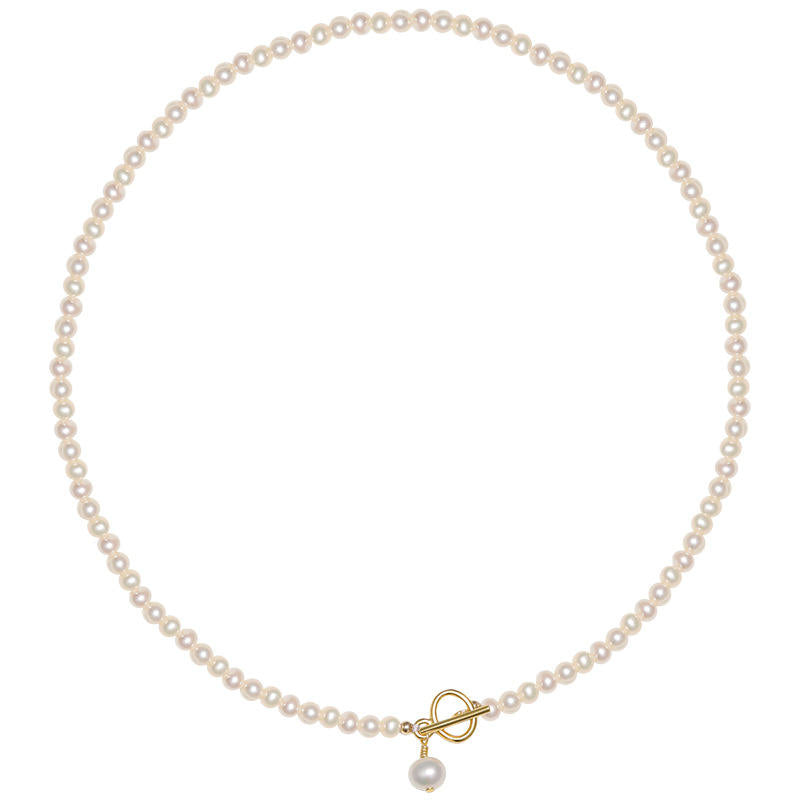 White Pearl Toggle Necklace JLTN1978