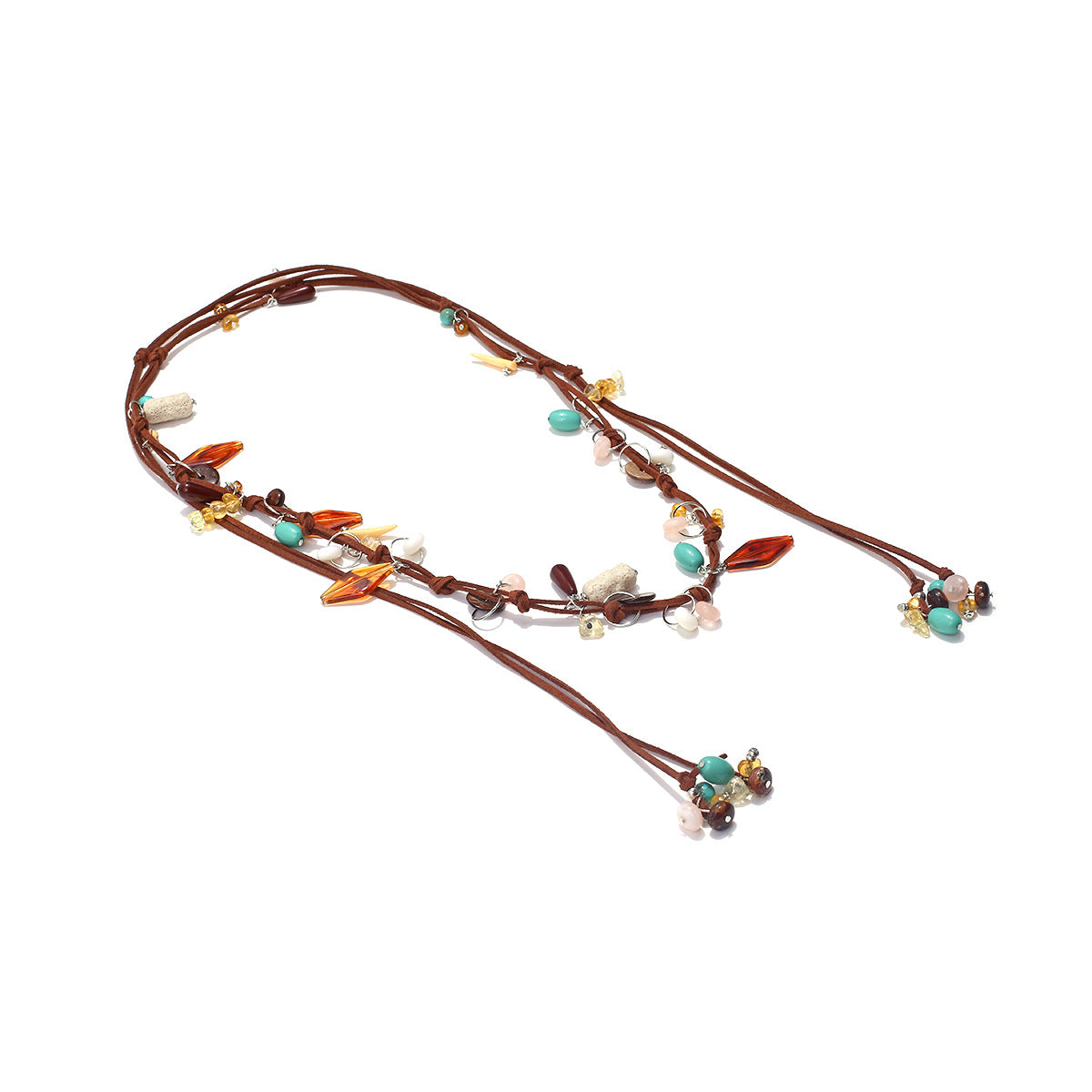 Multicolor Beaded Boho Necklace JLTN2052
