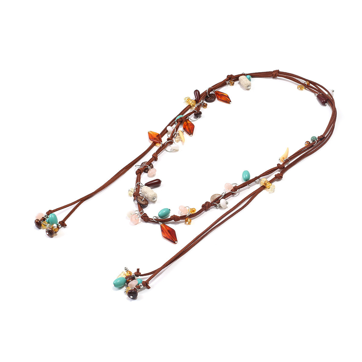 Multicolor Beaded Boho Necklace JLTN2052